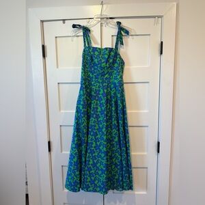 Shoshanna Majorelle Blue Green Dress Size 8